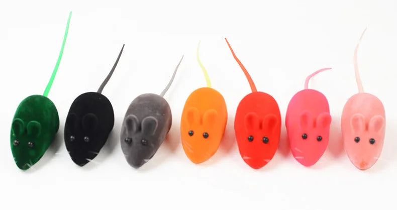 Sound Rubber Simulation Mouse for Kitten Accessories Gifts Enamel Mouse Bite Pet Cat Toys Interactive Resistance Pet Toys
