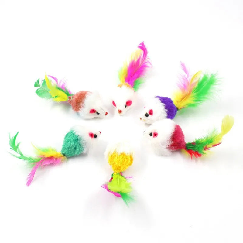 Sound Rubber Simulation Mouse for Kitten Accessories Gifts Enamel Mouse Bite Pet Cat Toys Interactive Resistance Pet Toys