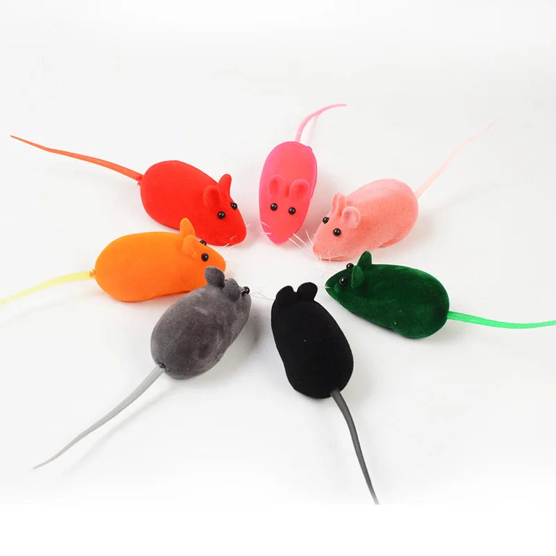 Sound Rubber Simulation Mouse for Kitten Accessories Gifts Enamel Mouse Bite Pet Cat Toys Interactive Resistance Pet Toys