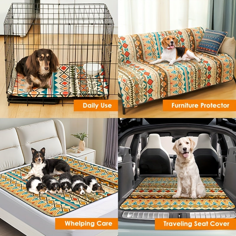2 Pack Leak-Resistant Dog Training Pad - Absorbs And Locks Liquid, Odor-Controlling, Durable, Easy-to-Clean, Reusable, And Perfect For Daily Use