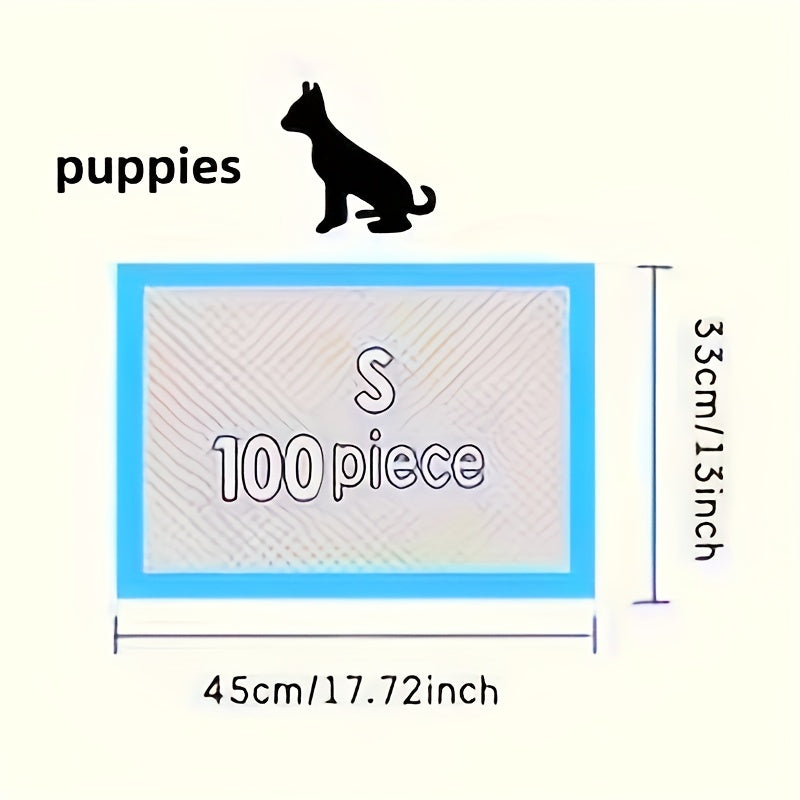 100pcs 12.99inch*17.72inch Disposable Absorbent Dog Training Pads