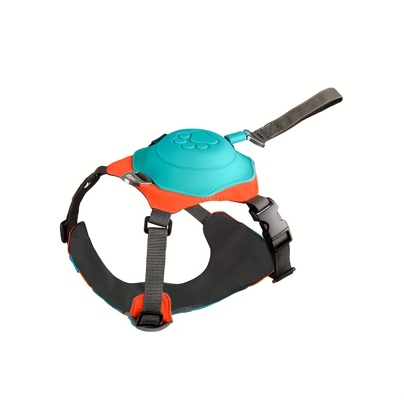 Heavy DUTY Dog Chest Back Harness Vest With Retractable Leash