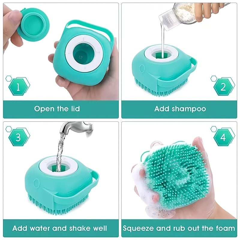 2pcs Silicone Sponge For Bath