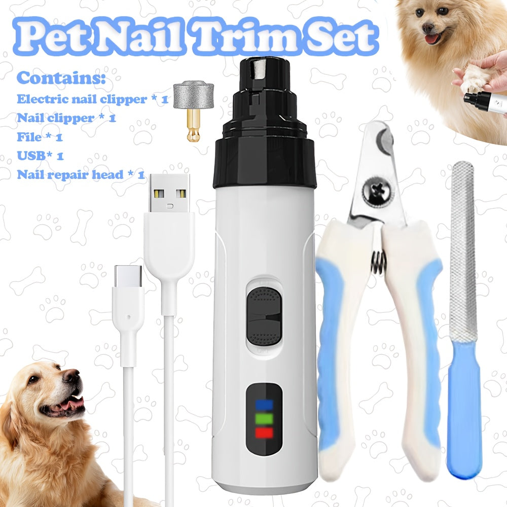 Pet Nail Trim Set Dog Nail Grinder, Pet Supplies, Pet Cleaning Dog Nail
