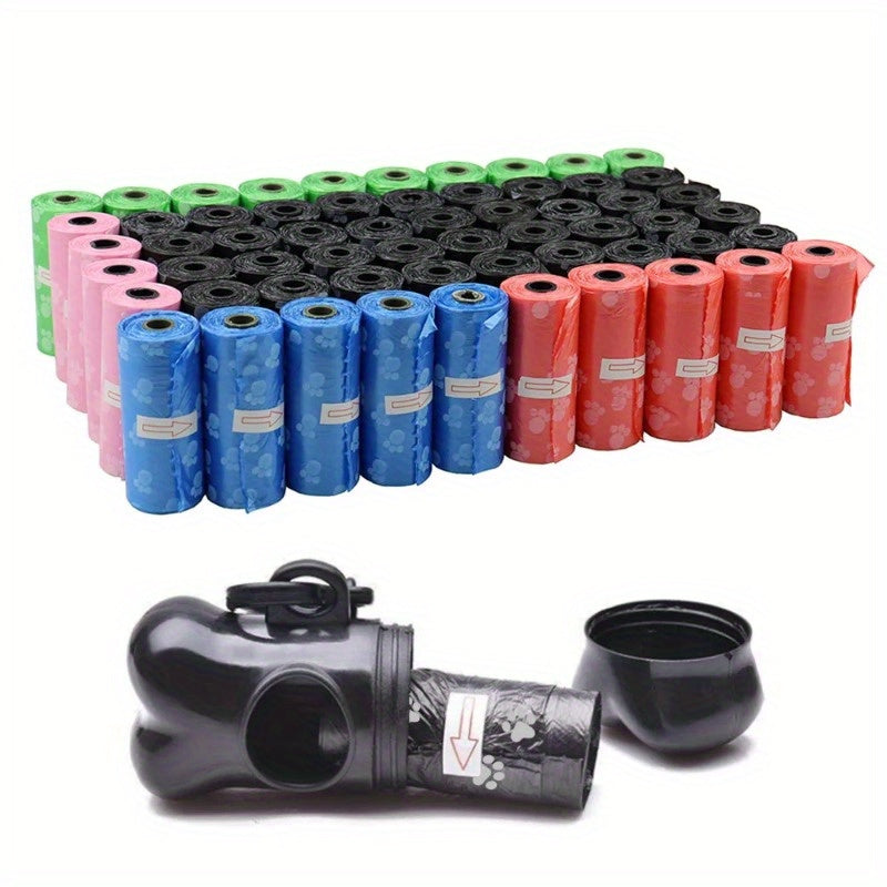 40rolls Dog Poop Bags - Leak-Proof Pet Waste Bags With Dispenser