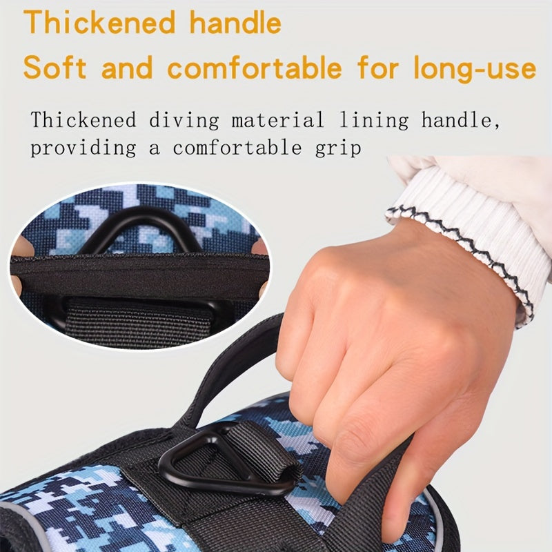 Faisca Reflective Dog Harness, Large & Medium Sizes, Polyester, Durable, Breathable, Waterproof, Adjustable, for Leash Training, Outdoor Walking, Pet Supplies