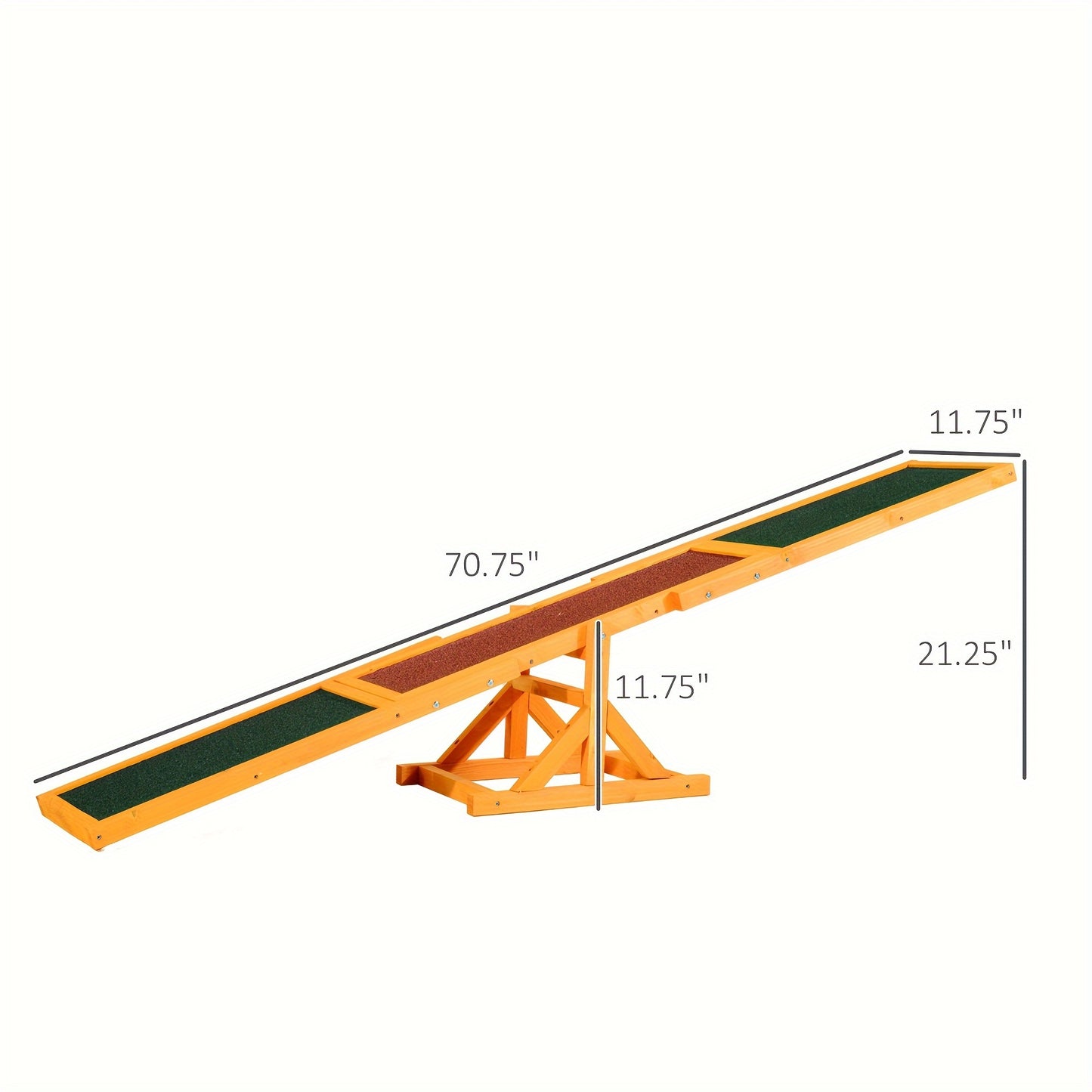 PawHut Wooden Dog Agility Seesaw For Training And Exercise