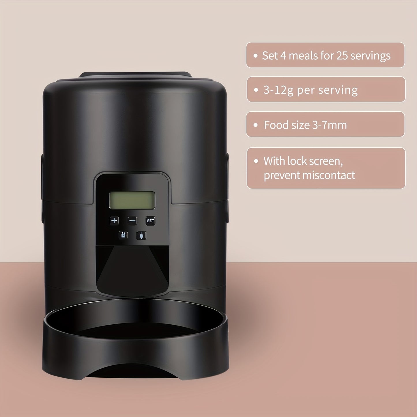 1pc Zyfeeder Smart Automatic pet Feeder