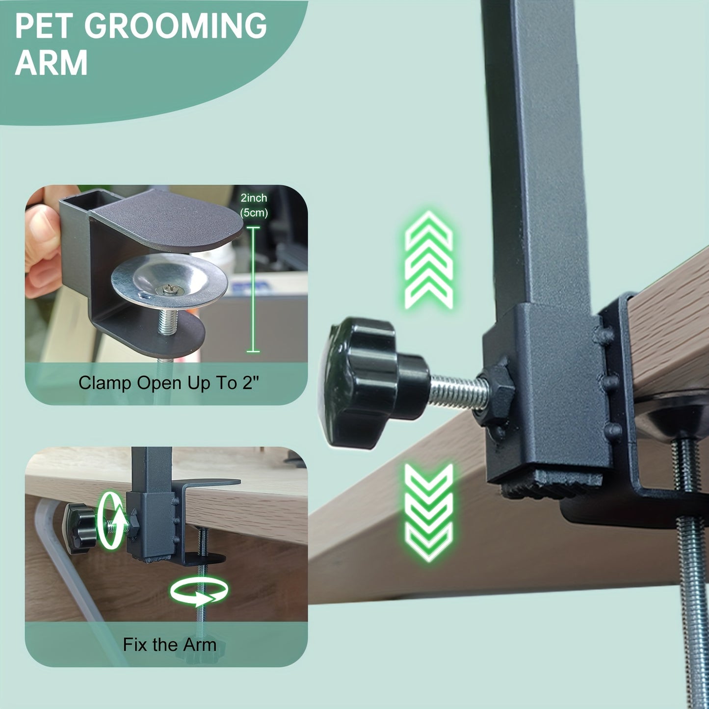35" Adjustable Pet Grooming Arm