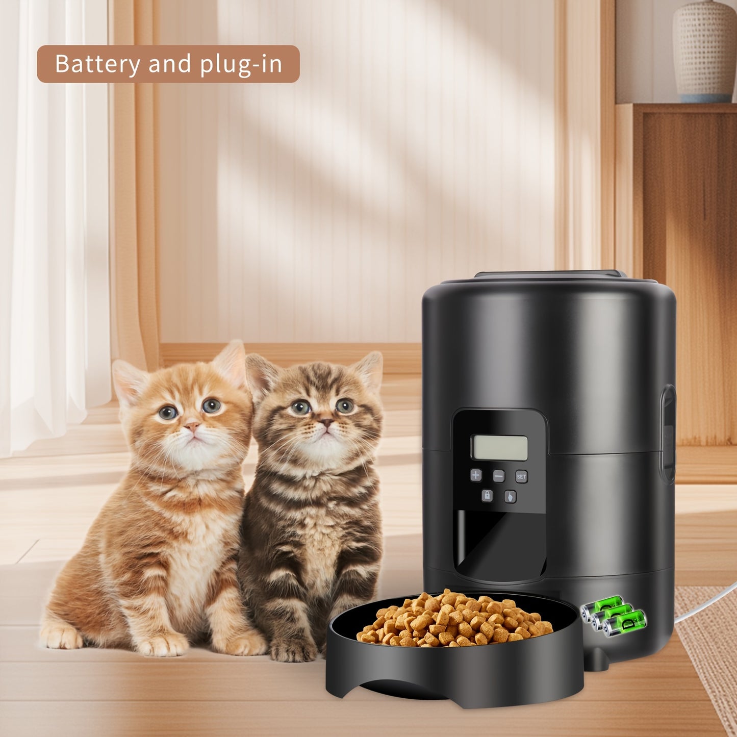 1pc Zyfeeder Smart Automatic pet Feeder