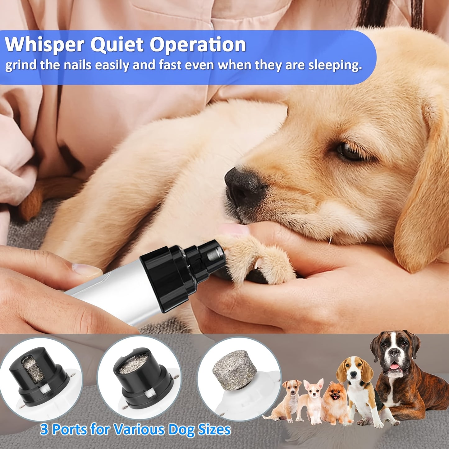 Pet Nail Trim Set Dog Nail Grinder, Pet Supplies, Pet Cleaning Dog Nail