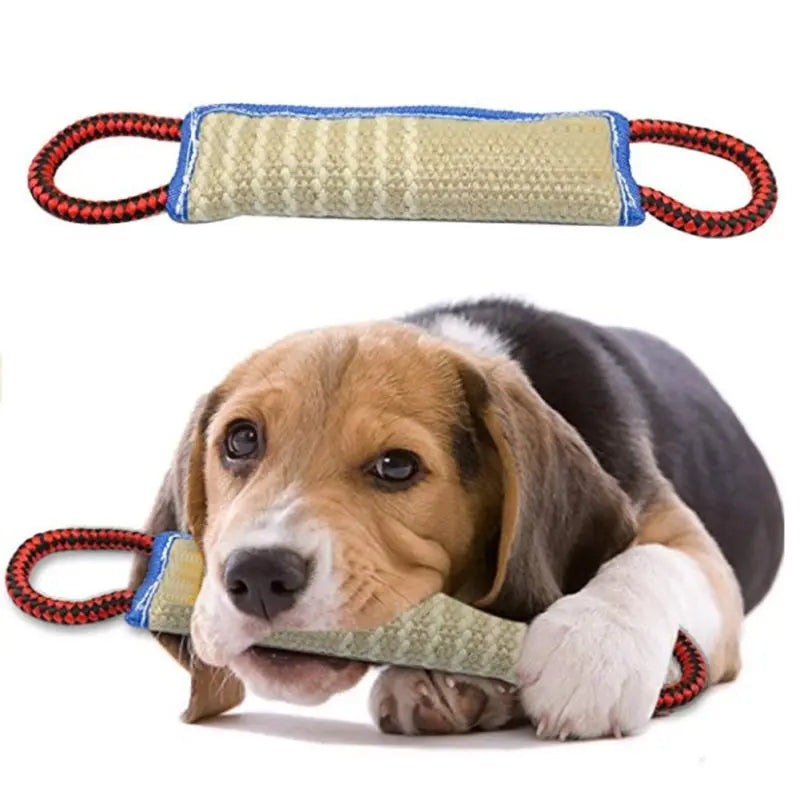 Dog teether Dog chewing toy Dog Bite Pillow Jute Bite Chewing Fetch  Puppy Training Interactive Play Dog Tooth Chewing Supplies