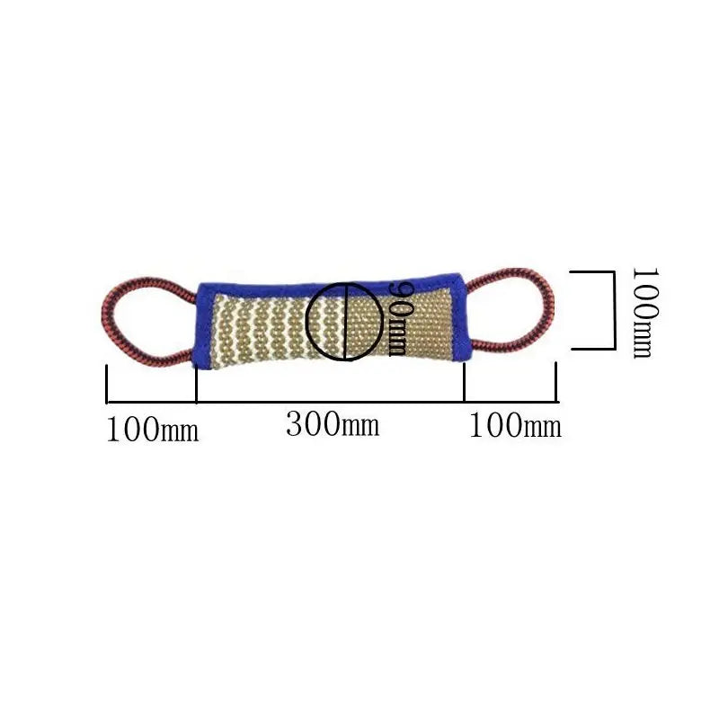 Dog teether Dog chewing toy Dog Bite Pillow Jute Bite Chewing Fetch  Puppy Training Interactive Play Dog Tooth Chewing Supplies
