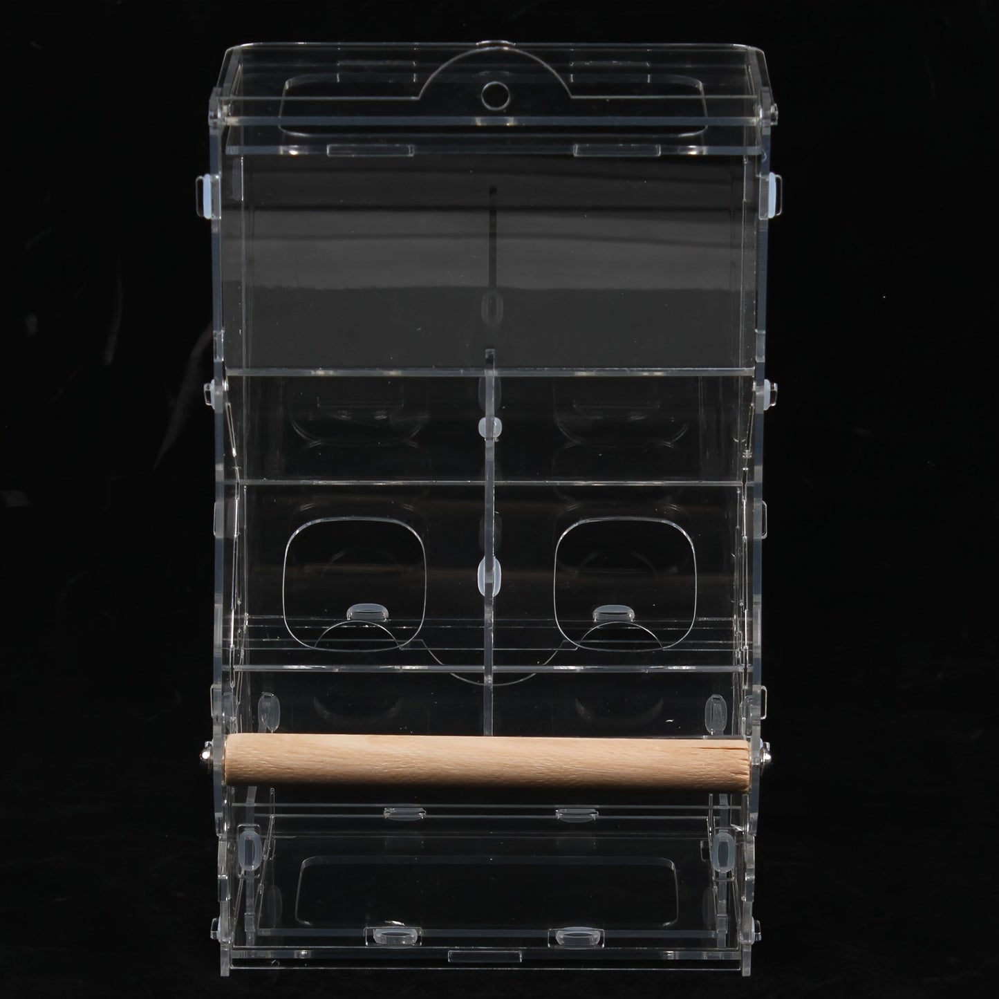 Acrylic Transparent Automatic Bird Feeder Parrots Canary Cockatiel Pet Supplies