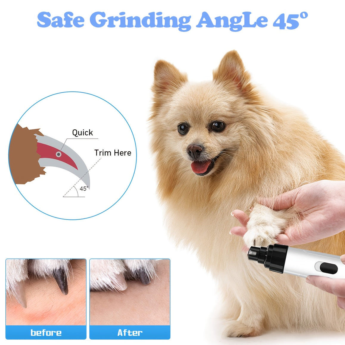 Pet Nail Trim Set Dog Nail Grinder, Pet Supplies, Pet Cleaning Dog Nail