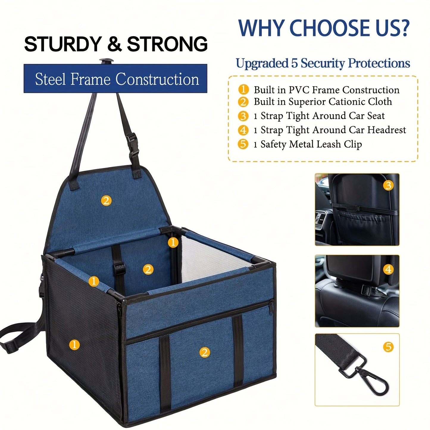 Pet Supplies Pet Safety Seat Pet Car Chair