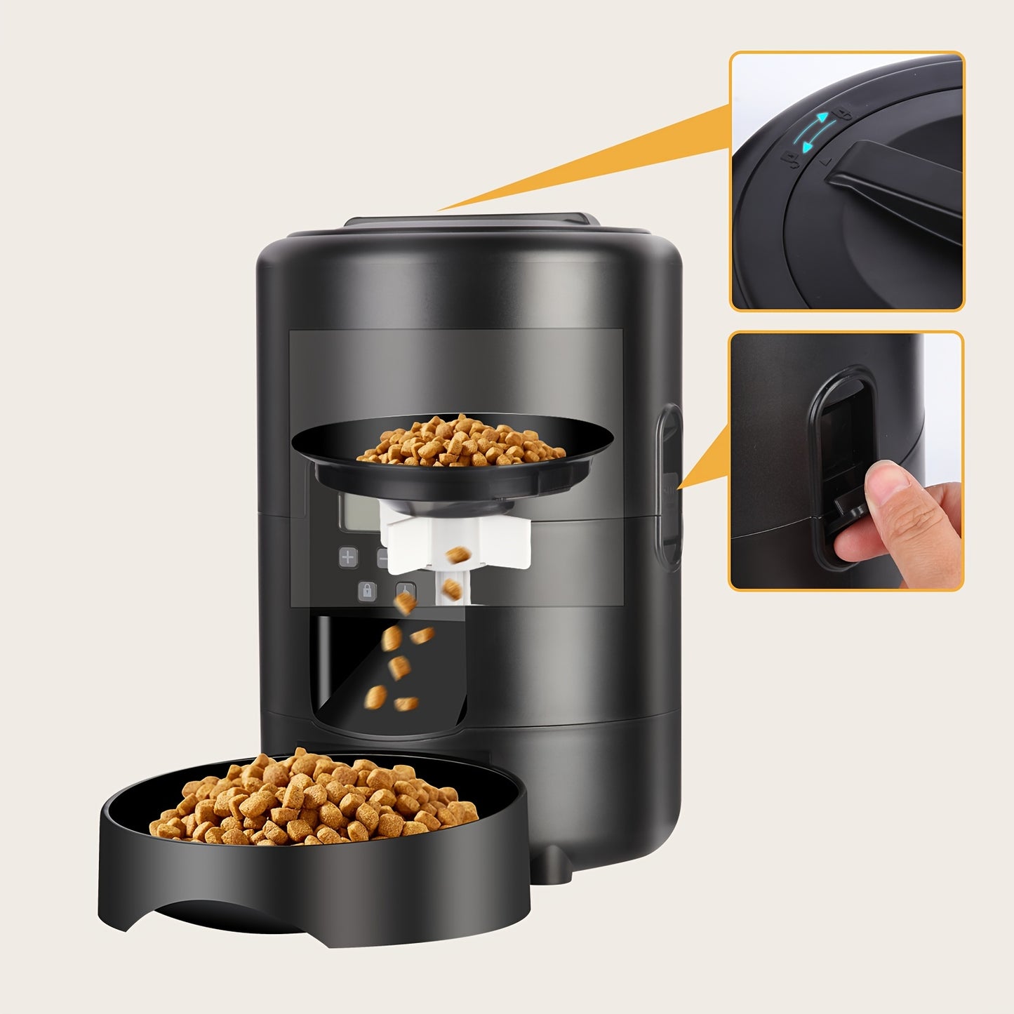 1pc Zyfeeder Smart Automatic pet Feeder