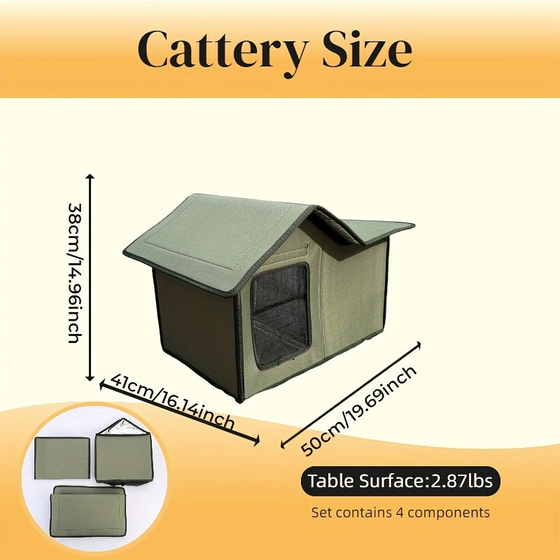 2pcs/1pc Pet Supplies Cat Bed Home Essentials for Stray Animals Waterproof Outdoor Cat Bed