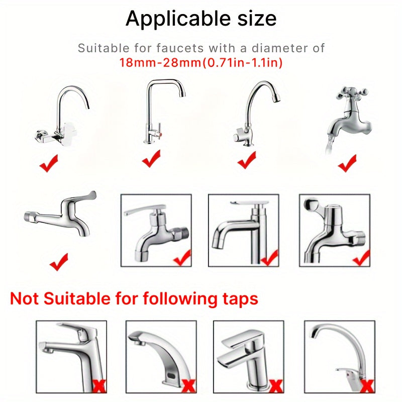 [Multi-purpose Faucet] 1pc Multi-purpose Faucet, Shower Spray Head | Convenient Easy Installation