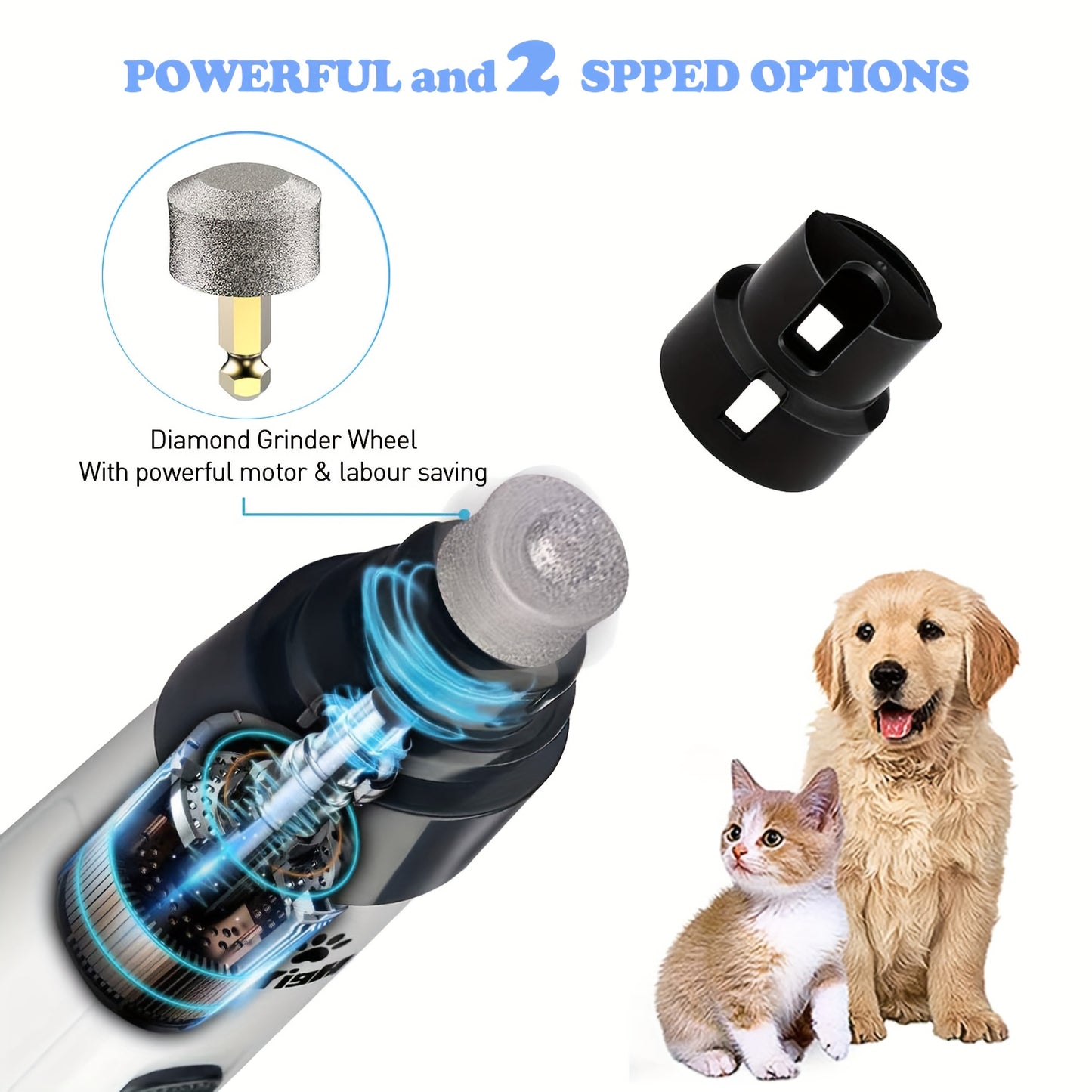 Pet Nail Trim Set Dog Nail Grinder, Pet Supplies, Pet Cleaning Dog Nail