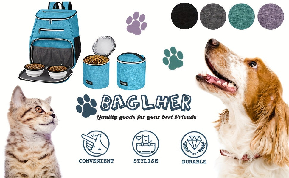 BAGLHER Dog Travel Bag Backpack